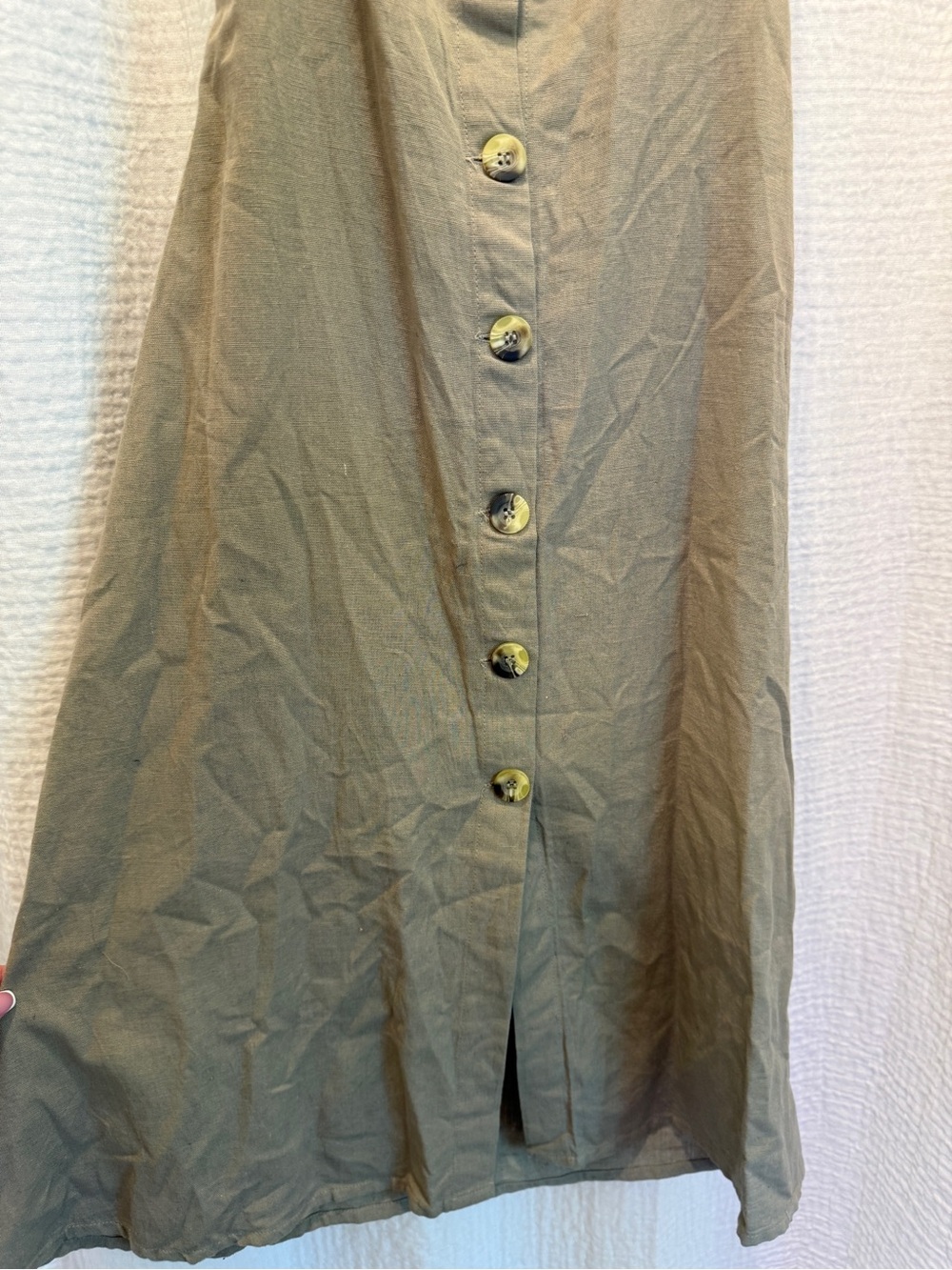 Japna 100% Linen Midi Dress Tie Back NWT - Picture 3 of 8